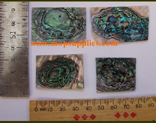 green abalone heart blanks